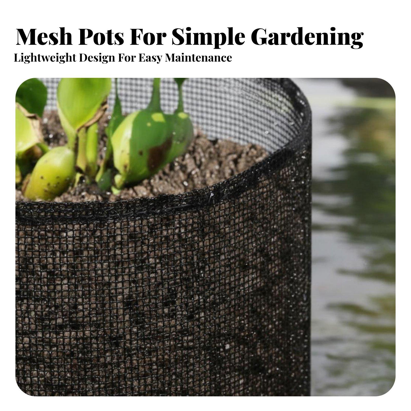 Grow Bag - 4-delige waterlelie plantenpotten plantengaas zakken lotus