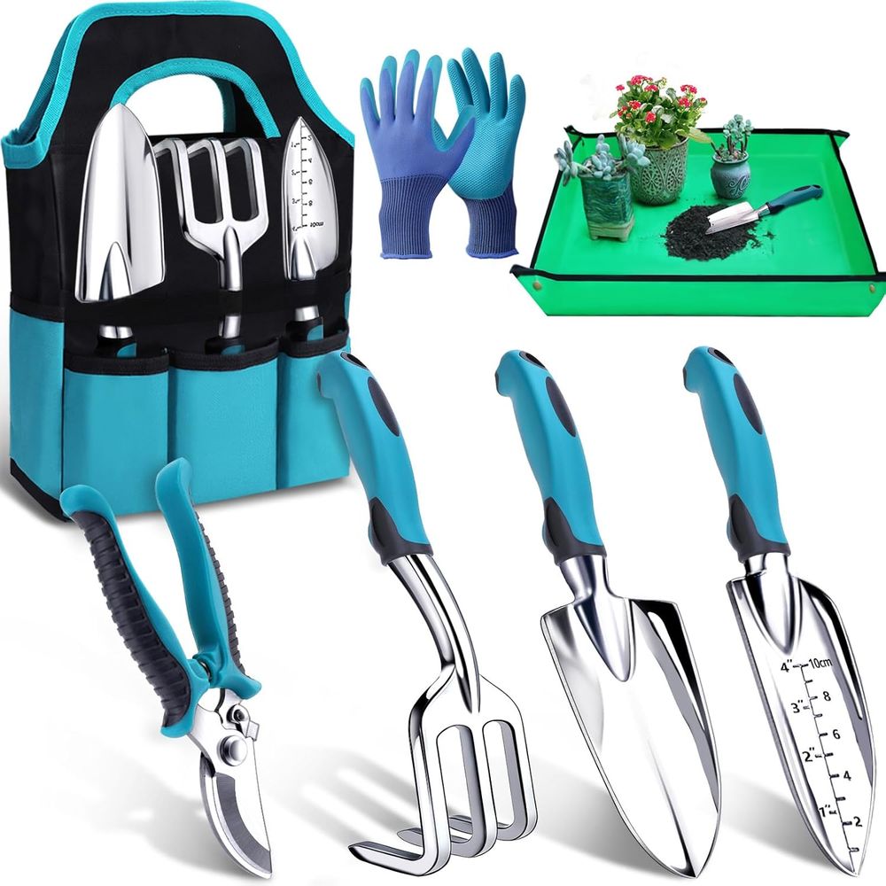 Trowel Garden Tools - Duurzame 7-delige tuinset met een schep,